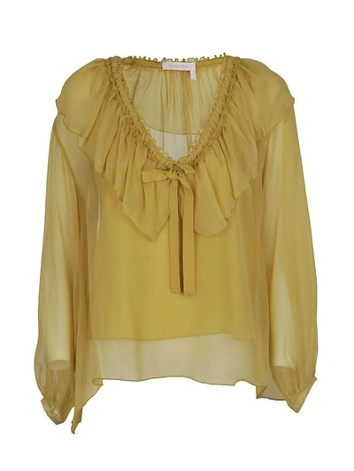See By Chloé Lace Blouse In Yellow