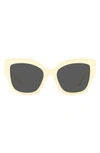 Tory Burch 54mm Butterfly Sunglasses In Ivory