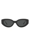 Tory Burch 51mm Cat Eye Sunglasses In Black