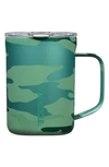 Corkcicle 16-ounce Insulated Mug In Jade Camo