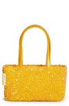 Edie Parker Mini Spark Tote In Crystal Yellow