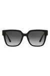 Michael Kors 54mm Gradient Square Sunglasses In Black