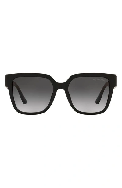 Michael Kors 54mm Gradient Square Sunglasses In Black