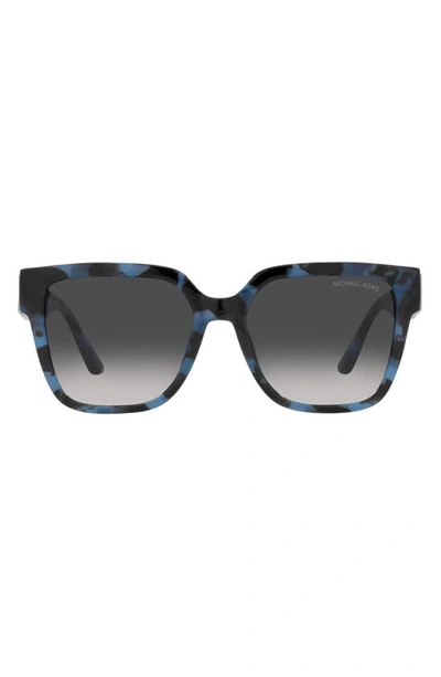 Michael Kors 54mm Gradient Square Sunglasses In Dark Grey
