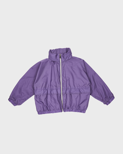 Moncler Kids' Girl's Chiaki Windbreaker Jacket In Purple