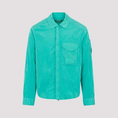 C.p. Company Chrome-r Overshirt Jacket In Frosty Spruce