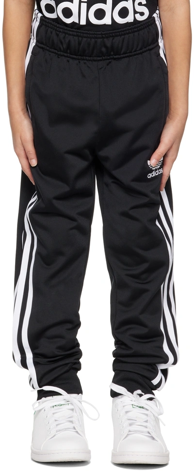 Adidas Originals Kids Black Adicolor Sst Big Kids Track Trousers