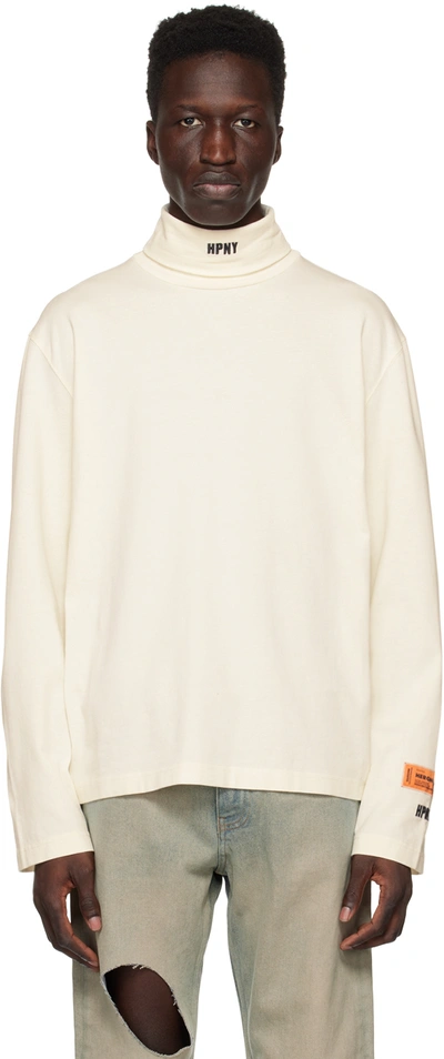 Heron Preston Hpny Embroidered Rollneck In White