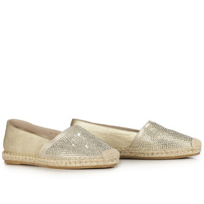 Le Silla Leather Espadrille In Narrow 