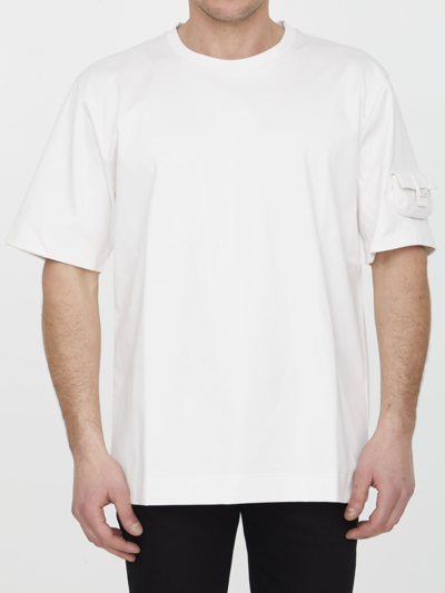 Fendi Baguette Sleeve T-shirt In Cream
