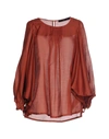 Liu •jo Blouse In Rust