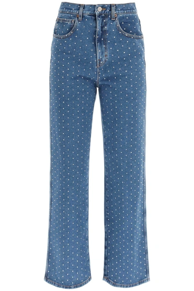 Giuseppe Di Morabito Crystal Embellished Jeans In Blue