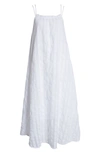 Bb Dakota By Steve Madden Flowget About It Stripe Cotton Midi Dress In White