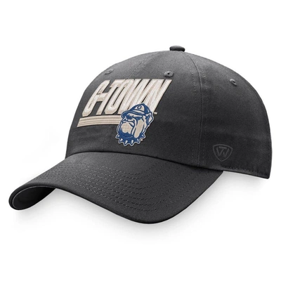 Top Of The World Charcoal Georgetown Hoyas Slice Adjustable Hat