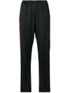 Nude Striped Style Trousers - Black