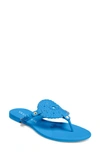 Jack Rogers Georgica Womens Jelly Man Made Thong Sandals In Blue