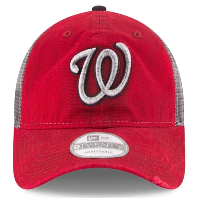 New Era Red Washington Nationals Team Rustic 9twenty Adjustable Hat