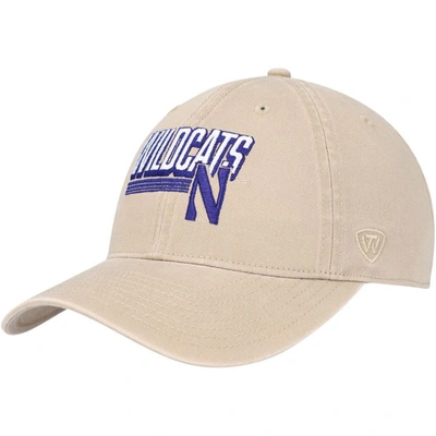 Top Of The World Khaki Northwestern Wildcats Slice Adjustable Hat