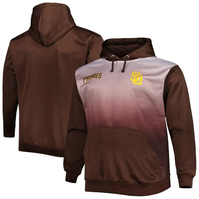 Profile Brown San Diego Padres Fade Sublimated Fleece Pullover Hoodie