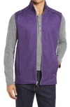Cutter & Buck Mainsail Zip Vest In College Purple Heather