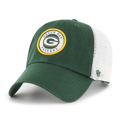47 ' Green/white Green Bay Packers Highline Clean Up Trucker Snapback Hat