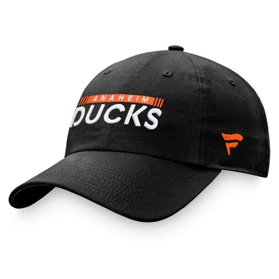Fanatics Branded Black Anaheim Ducks Authentic Pro Rink Adjustable Hat
