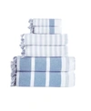 Brooks Brothers Turkish Pesthemal 6 Pcs Towel Set In Blue