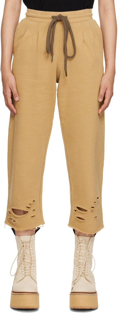 R13 Khaki Pleated Lounge Pants