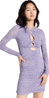 Isabel Marant Jana Mini Dress In Purple