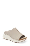 Bionica Oceana Wedge Slide Sandal In Light Grey