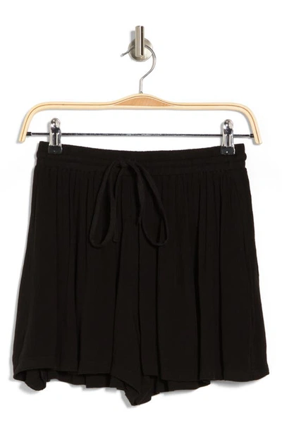 Elan Tie Front Shorts In Black