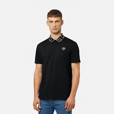 Versace Polo-xl Nd  Male In Black