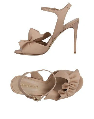 Aldo Castagna Sandals In Beige