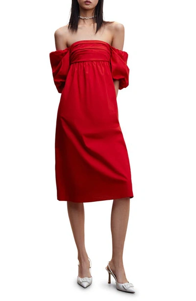 Mango Dress Red