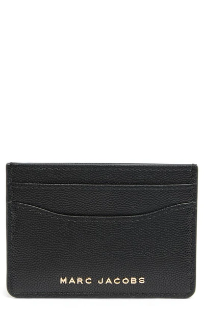 Marc Jacobs Leather Card Case In Black