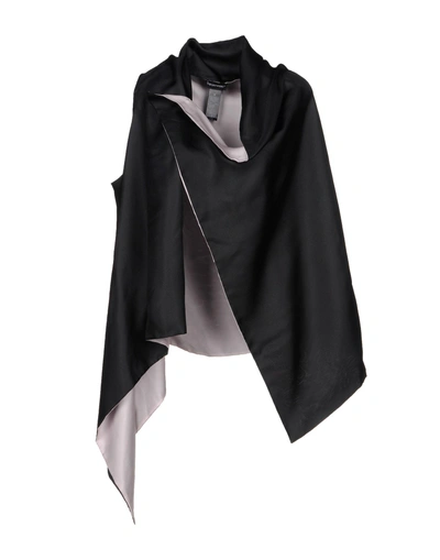 Emporio Armani Silk Top In Black