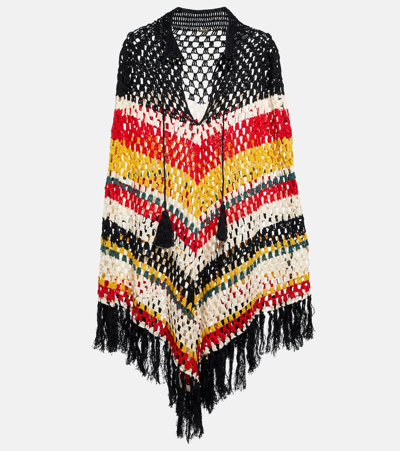 Dodo Bar Or Paul Cotton Poncho In Black