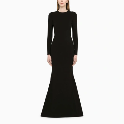 Balenciaga Jersey Gown In Black