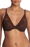 Natori Beyond Convertible Contour Bra In Chestnut/cafe