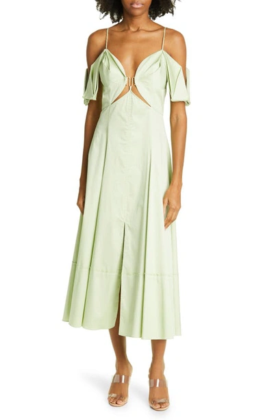 Cult Gaia Dina Midi Dress In Jade