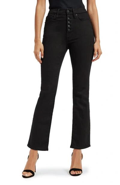 Good American Good Legs Ankle Straight Leg Jeans In Black001