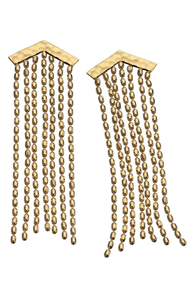 Jennifer Zeuner Kira Drop Earrings In Gold