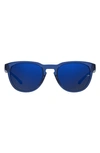 Under Armour Skylar 53mm Round Sunglasses In Blue