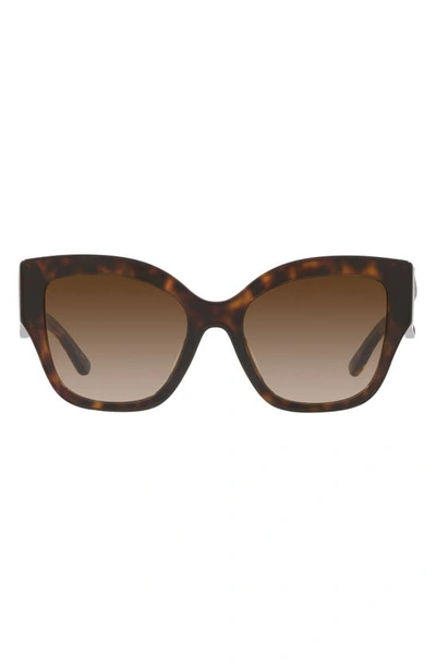 Tory Burch 54mm Gradient Butterfly Sunglasses In Dk Tort
