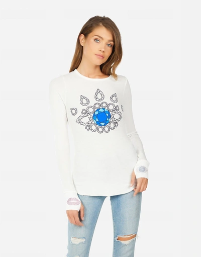 Lauren Moshi Mckinley Diamond Eye In Milk
