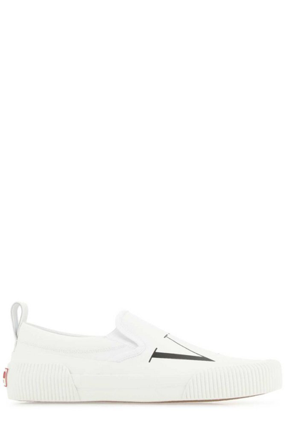 Valentino Garavani Vltn Slip-on Trainers In White,black