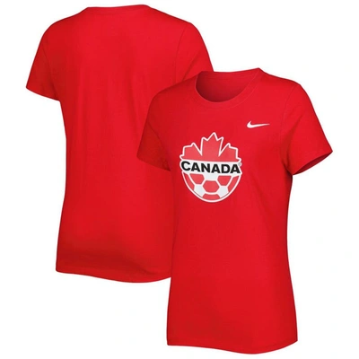 Nike Red Canada Soccer Club Crest T-shirt