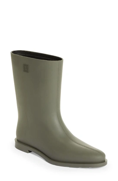 Totême The Rain Boot In Khaki Green