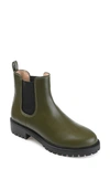 Journee Collection Lug Sole Chelsea Boot In Olive
