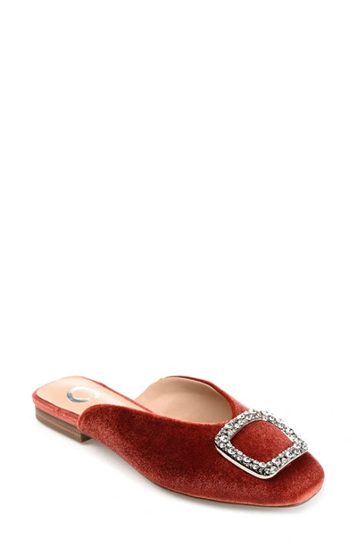 Journee Collection Sonnia Flat Mule In Rust